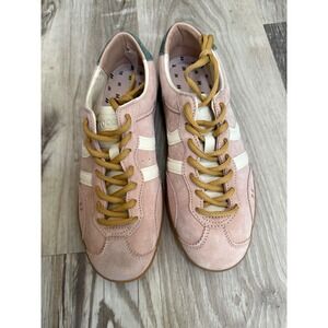 Coolway Pink Suede Low Top Sneakers Gum Sole Womens 11 Mens 9 EU 42